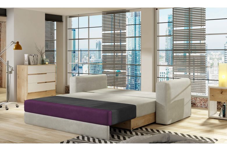 2 seat sofa - Wave (Pull-out with storage box)