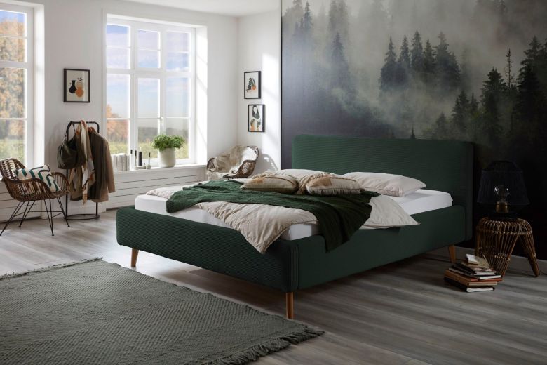Upholstered bed 180x200 - Mattis (With storage box)