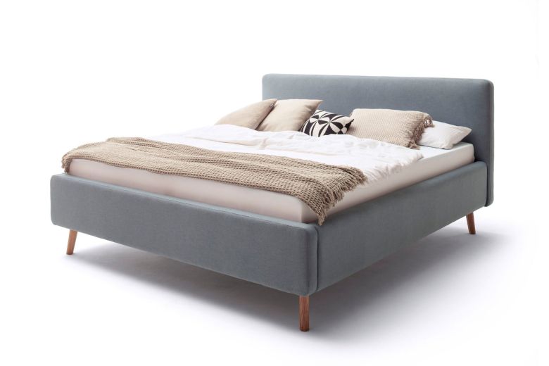 Upholstered bed 160x200 - Mattis (With storage box)