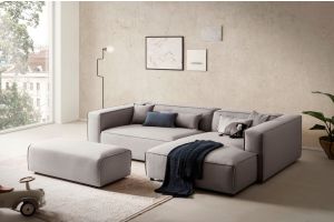 Corner sofa - Piara with hocker