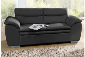 Leather 2 seat sofa - Leandra