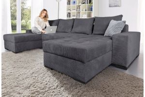 U shape sofa - Josy (Pull-out with storage box)