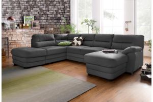 Leather U shape sofa - Royale