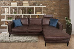 Leather corner sofa - Roma