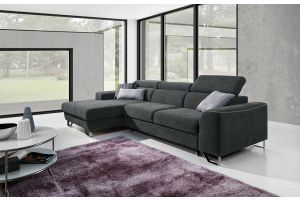 Corner sofa - Asti (Pull-out with laundry compartment)