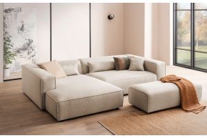 Corner sofa - Piara with hocker