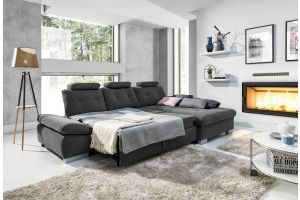 Corner sofa - Cremona (Pull-out with laundry compartment)