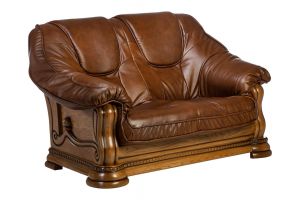 Leather 2 seat sofa - Nevada