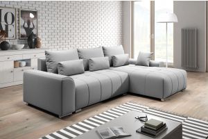 Corner sofa with changeable corner - Bolivio (Pull-out with laundry compartment)