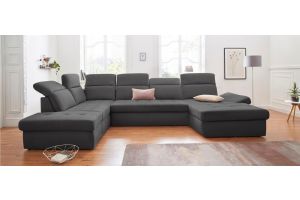 U shape sofa - Stardust (Pull-out with laundry compartment)