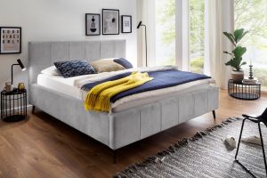 Upholstered bed 180x200 - Lizzano with bed slat (With storage box)