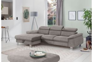 Corner sofa - Micky with hocker (Pull-out with laundry compartment)