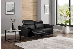 Leather 2 seat sofa - Lund