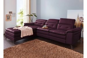 Leather corner sofa - Sherlot