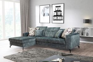 Corner sofa - Paula (Pull-out with laundry compartment)