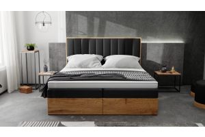 Upholstered bed 180x200 - Venecia (With laundry compartment)