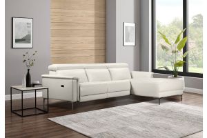 Leather corner sofa - Lund