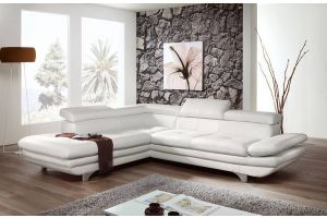 Leather corner sofa - Enterprise (Pull-out)
