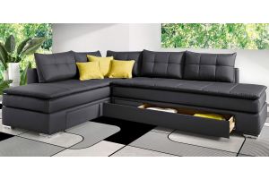 Corner sofa XL - Ned (Pull-out with laundry compartment)