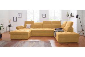 U shape sofa - Stardust (Pull-out with laundry compartment)