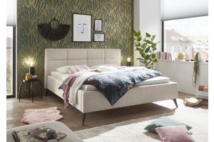 Upholstered bed 180x200 - Cary with bed slat