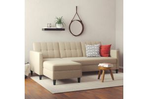 Corner sofa - Hartford (Pull-out with laundry compartment)