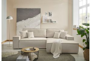 Corner sofa - Finnley (Pull-out with laundry compartment)
