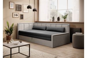Dīvāns + gulta - Fulgeo (Izvelkams ar veļas kasti)