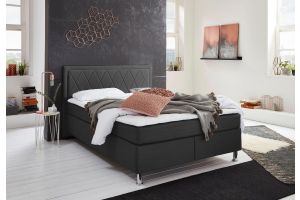 Boxspring bed 140x200 - Helena (with laundry compartment)