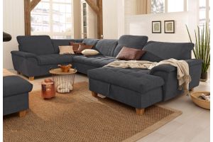 U shape sofa - Lyla (Pull-out with laundry compartment)