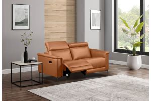 Leather 2 seat sofa - Lund