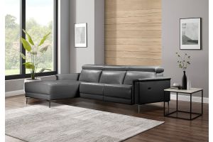 Leather corner sofa - Lund
