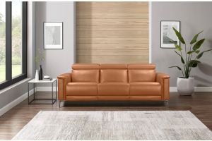 Leather 3 seat sofa - Lund