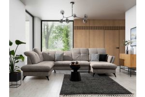 U-образный диван - Massimo Long (Pаскладной с ящиком для белья)