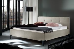 Polsterēta gulta 160x200 - Modern Time ar lamieļiem