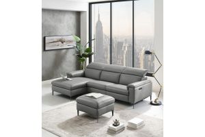 Leather corner sofa - Sacramento