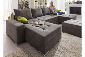 U shape sofa - Jossy (Pull-out with laundry compartment)