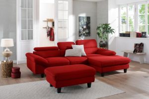 Corner sofa - Pilot with hocker (Pull-out with laundry compartment)