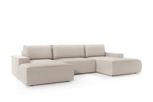 U shape sofa - Sherwood (Pull-out with storage box)