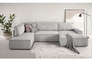 U shape sofa - Sherwood (Pull-out with storage box)