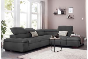 Corner sofa XL - Alberto with hocker (Pull-out)