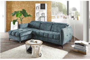 Corner sofa with changeable corner - Togo (Pull-out with laundry compartment)