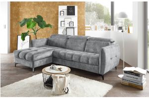 Corner sofa with changeable corner - Togo (Pull-out with laundry compartment)