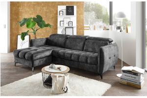 Corner sofa with changeable corner - Togo (Pull-out with laundry compartment)