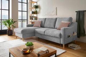 Corner sofa - Valentina (Pull-out with laundry compartment)