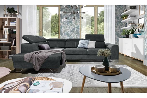 Corner sofa XL - Asti (Pull-out with storage box)