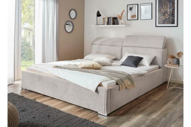 Polsterdatud voodi 200x200 - Hed lamellidega (Pesukastiga)