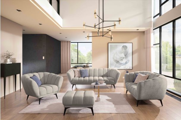 Furniture set 3+2+1 - Valetti with hocker