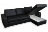 Кожаный Угловый диван - Flores (Pаскладной с ящиком для белья)
