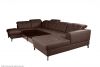 Leather U shape sofa - Paula (Pull-out with laundry compartment)
